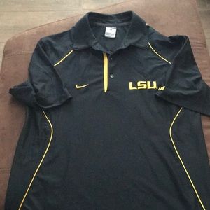 LSU black polo